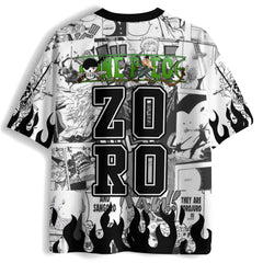 One Piece Roronoa Zoro Black & White Jersey