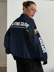 SpeedFlare Racing Fleece Zipper – Navy Blue