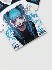 🔥 Power Play Anime Oversized Jersey Tee