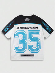 🔥 Power Play Anime Oversized Jersey Tee