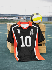Haikyuu!! #10 Oversized Black Volleyball Jersey