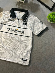 One Piece Minimal Wave Anime Jersey – Japanese Streetwear Edition