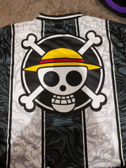Black & White Monkey D. Luffy Anime Jersey – One Piece
