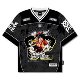 ⚪ Monkey D. Luffy – One Piece Black Edition Oversized Jersey
