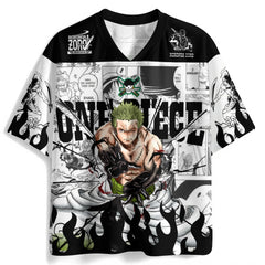 One Piece Roronoa Zoro Black & White Jersey