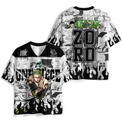 One Piece Roronoa Zoro Black & White Jersey