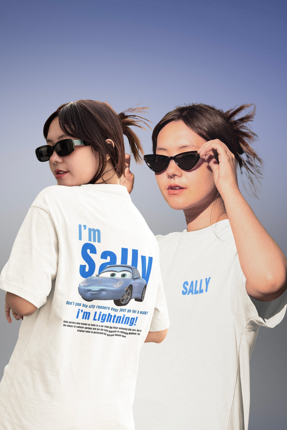 Sally Premium Tee 🚗🌟 Back Side