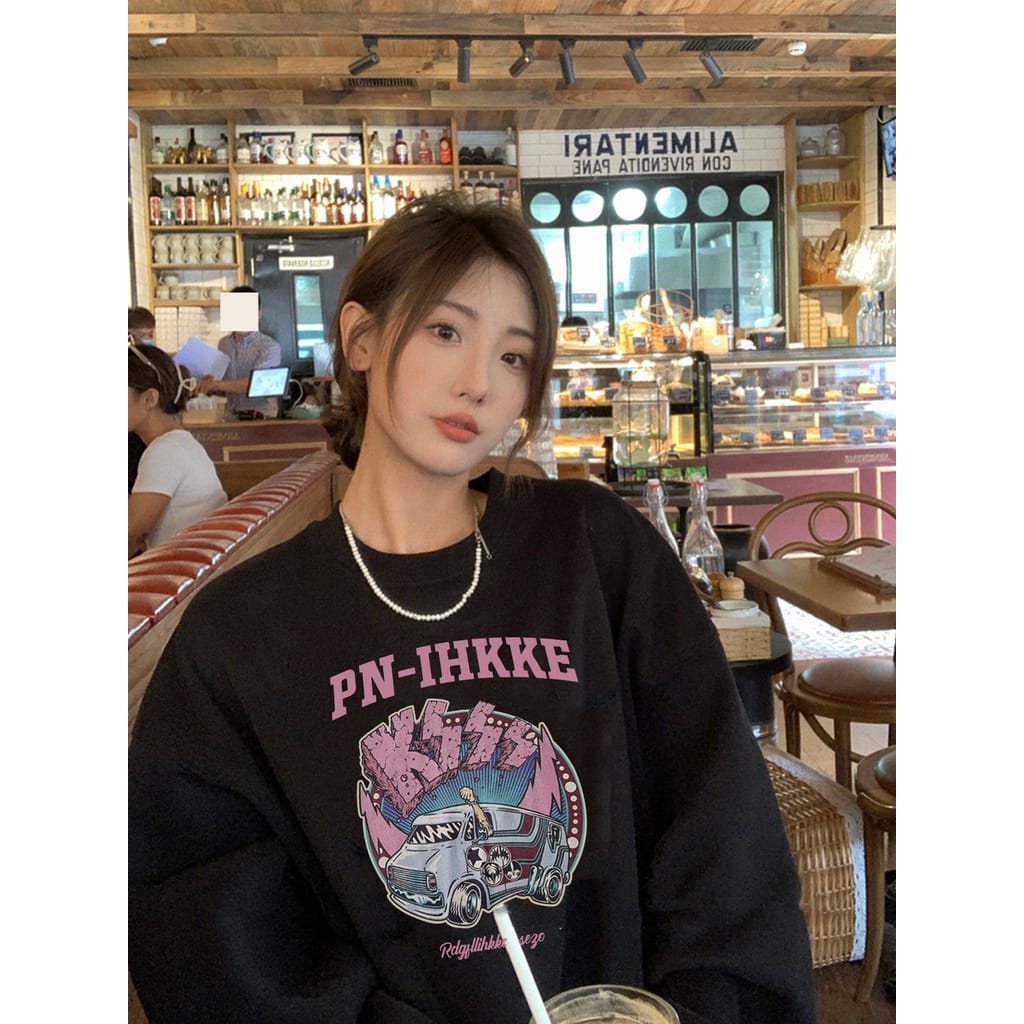 PN-IHKKE Printed Sweat Shirt😊💖