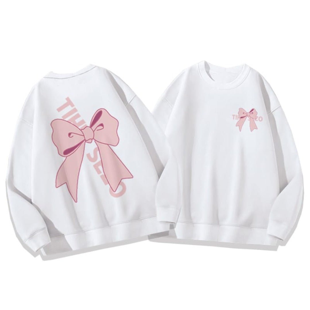 Bow Printed Sweat Shirt😊💖