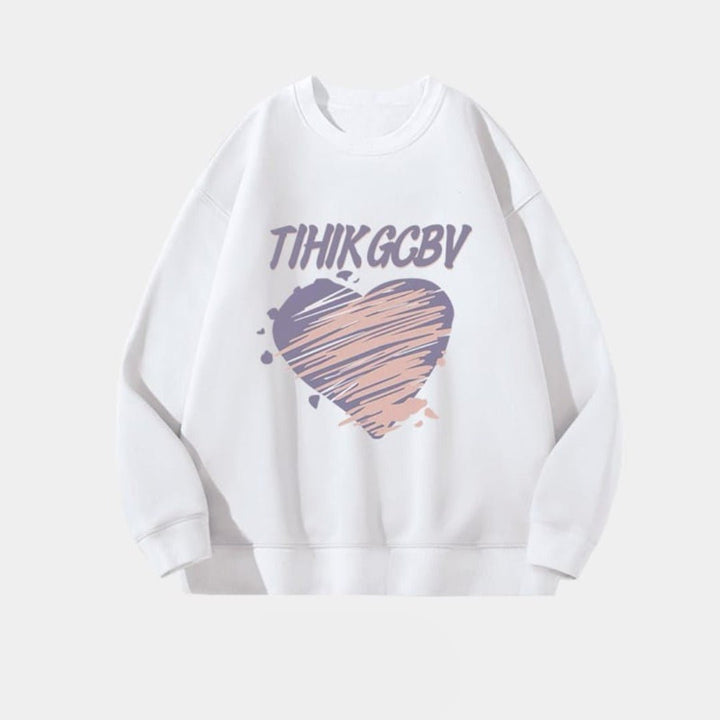 TIHIK-GCBV Printed Couple Sweat Shirt💜 { Pack Of 2 }