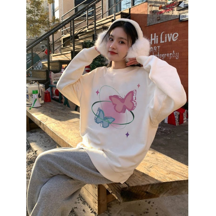 Colorful Butterfly Sweat shirt! 🦋🌈👕