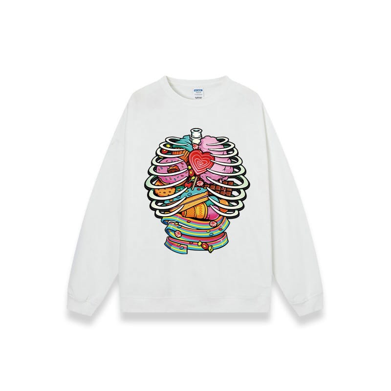 Bones & Sweets Sweatshirt 💀🌈🍬