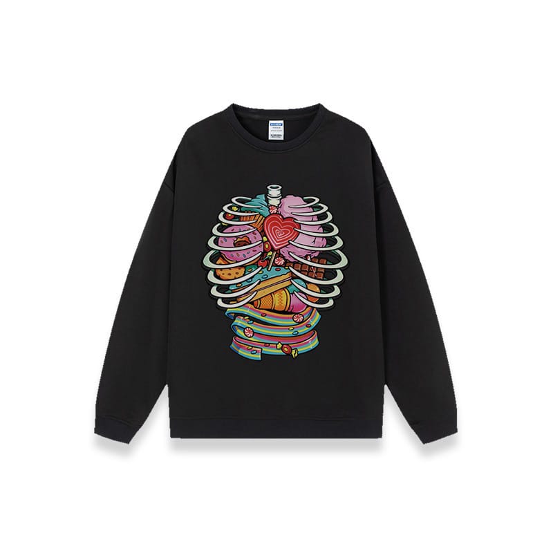 Bones & Sweets Sweatshirt 💀🌈🍬