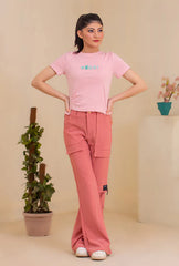 Blush Cargo Luxe Pants