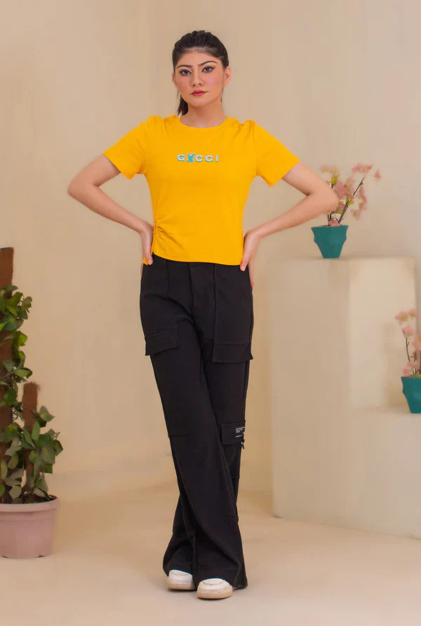 Blush Cargo Luxe Pants