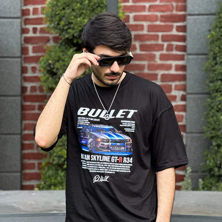 Bullet Nissan Skyline Tee 🚗✨ Front