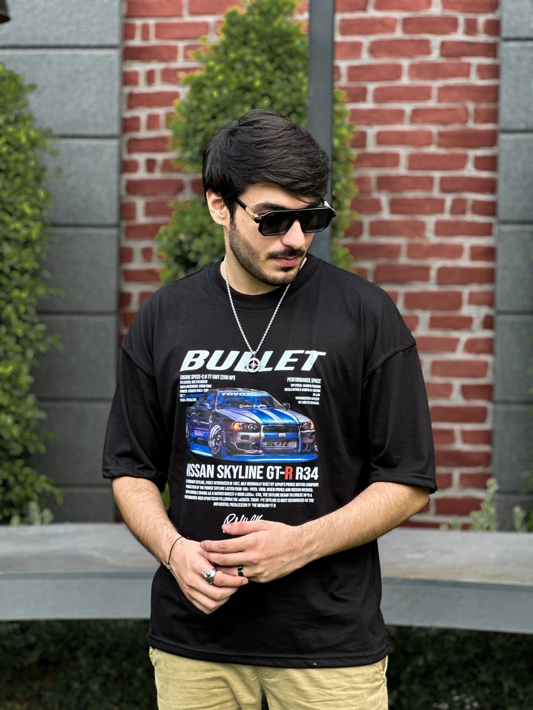 Bullet Nissan Skyline Tee 🚗✨ Front