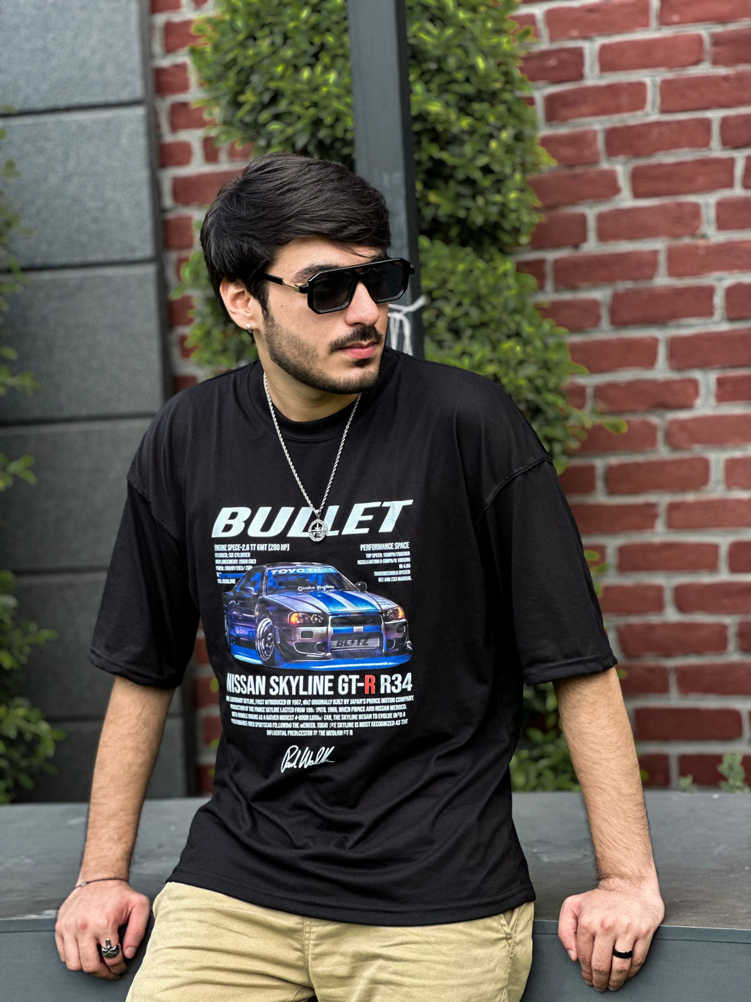 Bullet Nissan Skyline Tee 🚗✨ Front