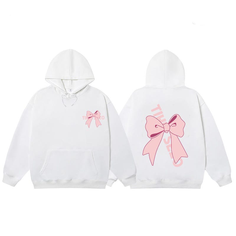 Bow Printed Hoodies💖✨