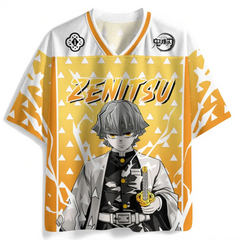 Zenitsu Agatsuma Anime Jersey – Demon Slayer Streetwear