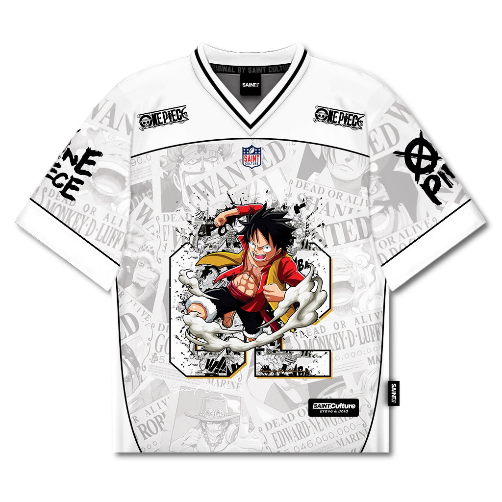 🌀 Monkey D. Luffy – White Edition  Jersey