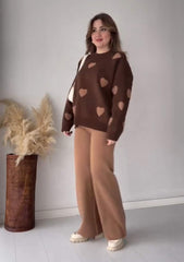 Cozy Heart Co-Ord Set ❤️ | Winter Fleece Chic