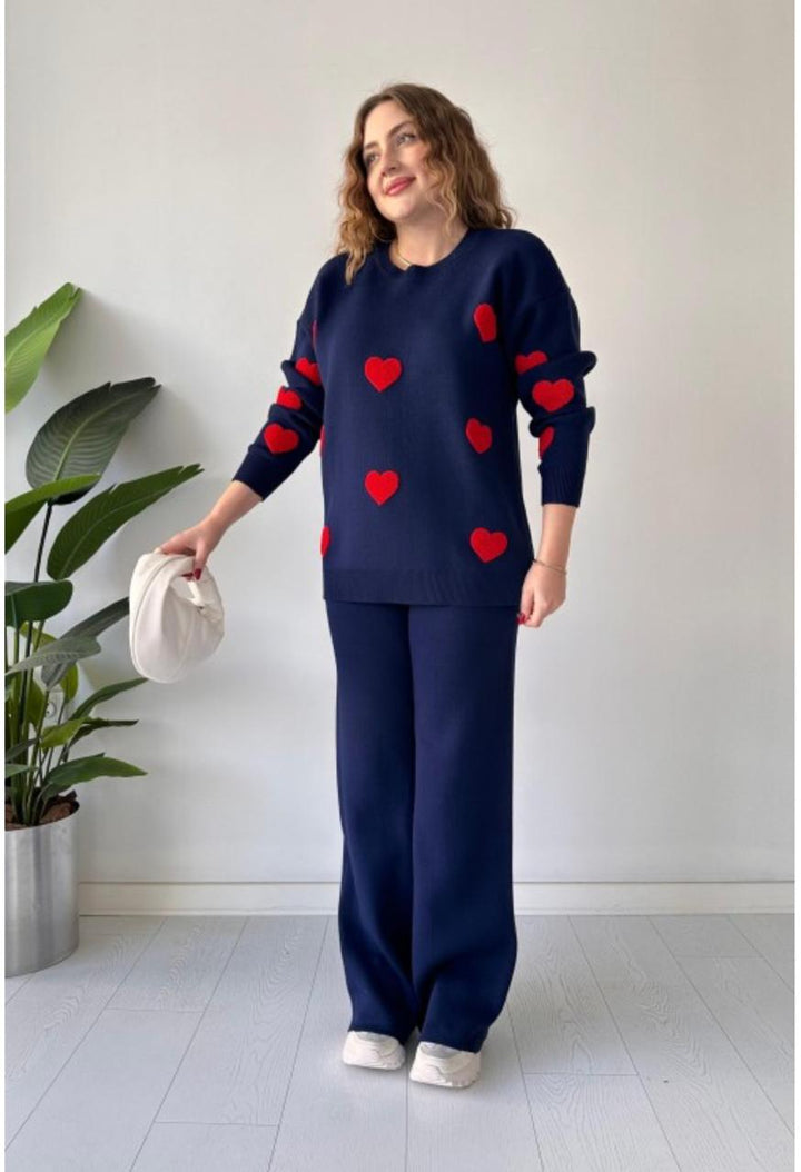 Cozy Heart Co-Ord Set ❤️ | Winter Fleece Chic